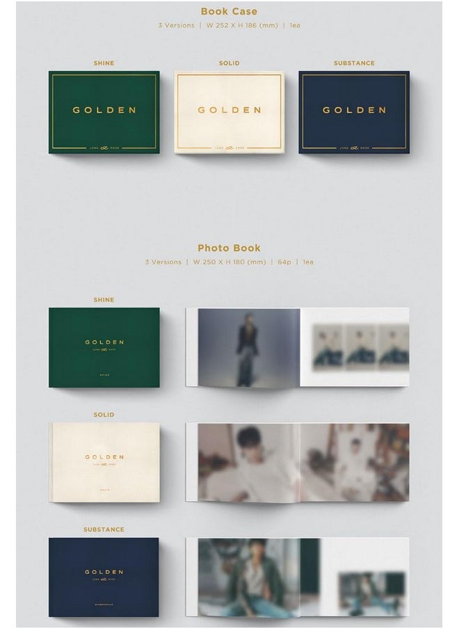 [Set] Bts Jungkook Golden 1St Solo Album 3 Ver Set + Weverse Album Ver