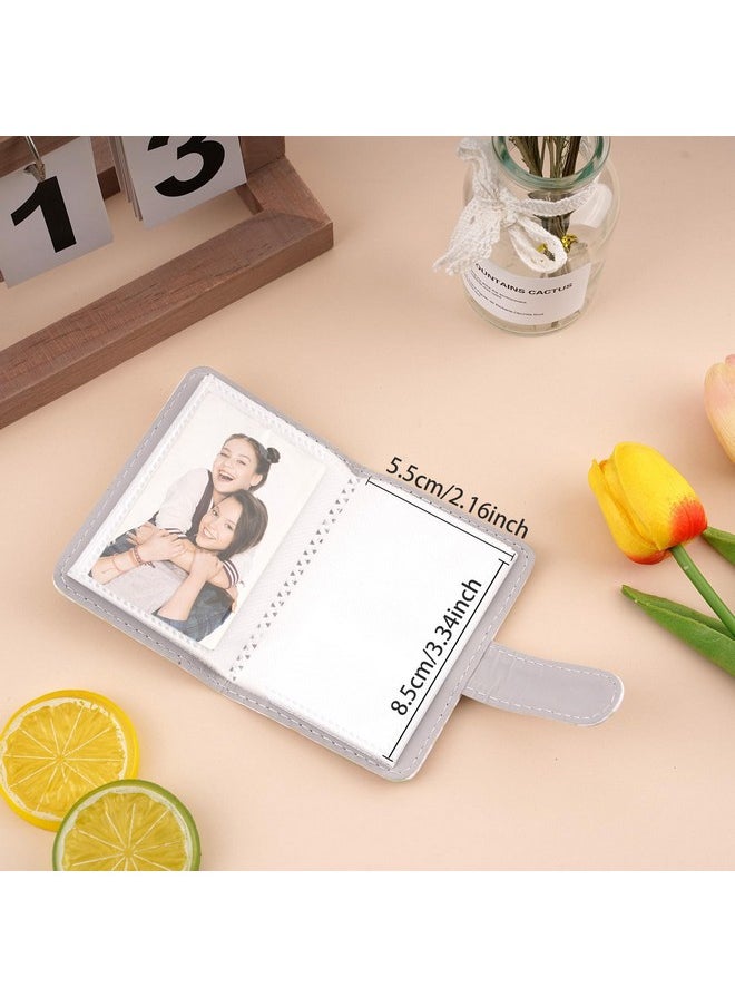 Small Mini Photo Album Compatible With Fujifilm Instax Mini Film, 2X3 Photo, Kpop Photos Card Holder, Wallet Albums Book For Mini 12 11 40 7+ Evo 90 (28 Pockets)