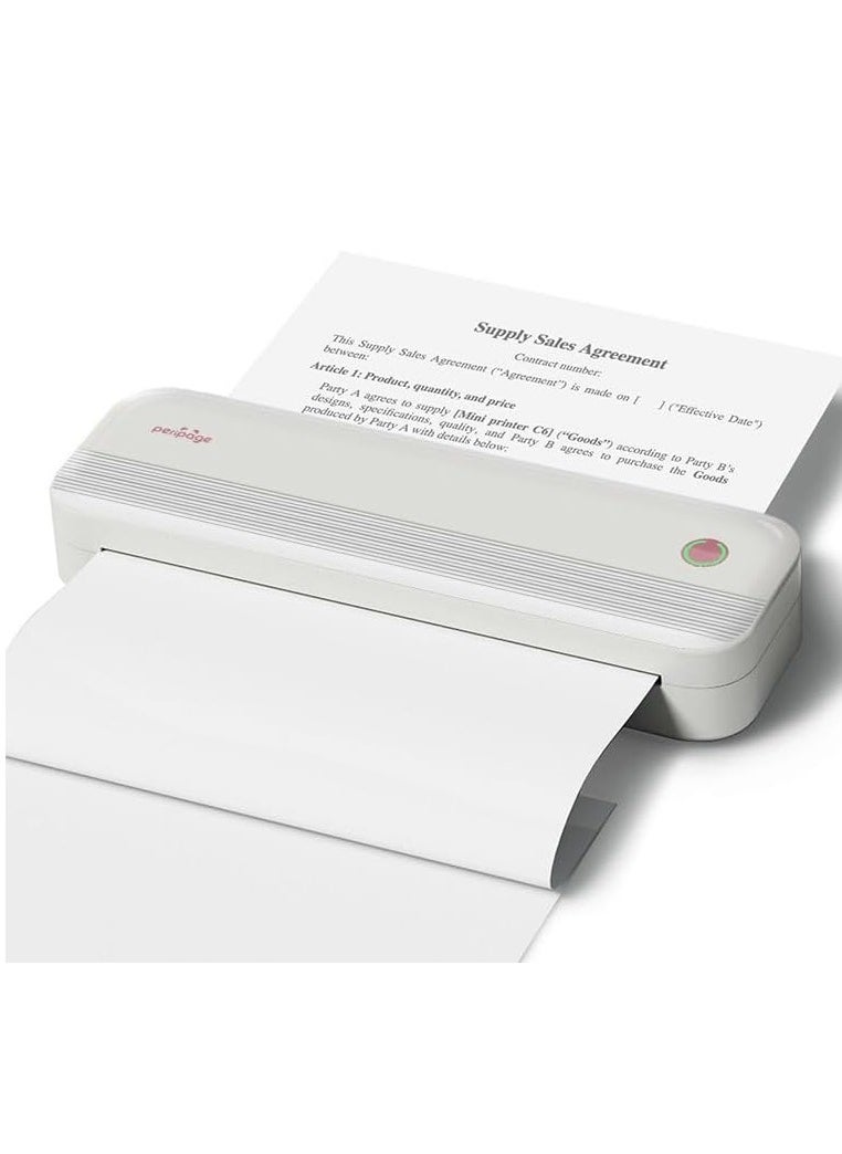 PeriPage A4 Thermal Portable Printer, Supports 8.26