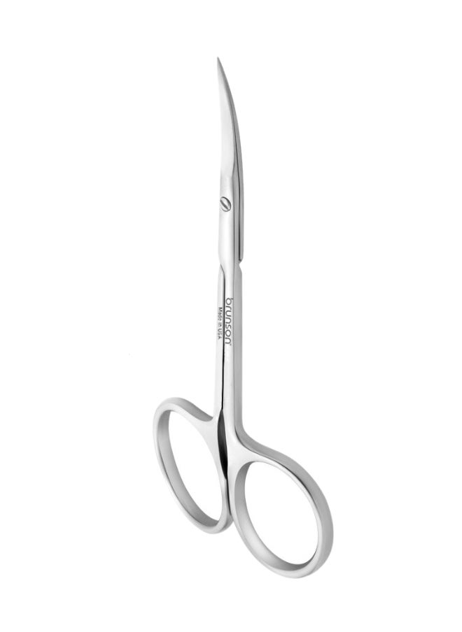 Stainless Steel Point Cuticle Scissor curved cuticle & nail scissor for manicure pedicure for professional finger & toe nail care BSCS07