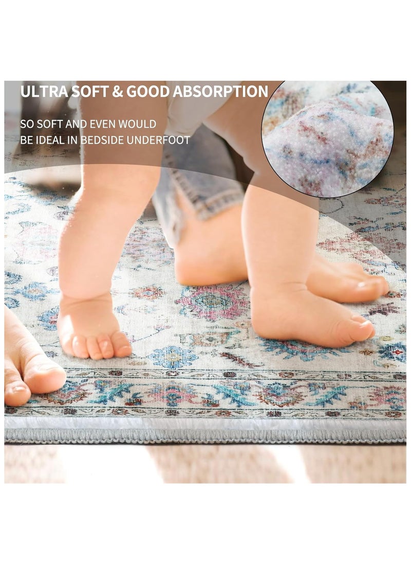Durable Non-Slip Crystal Velvet Area Rug for Home