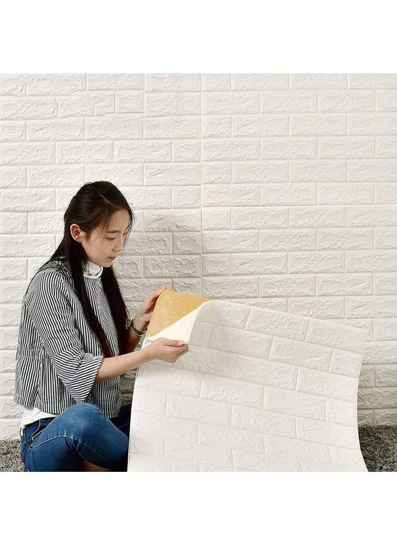 FFD Wall Sticker 3D Wallpaper Wall Decoration Panels Diamond PE Foam Brick Pattern Self Adhesive Removable and Waterproof Art Wall Tiles