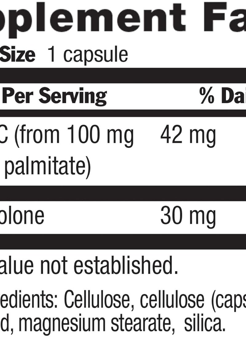 Country Life Pregnenolone, Supports Hormone Production, 30mg, 60 Vegan Capsules, Certified Gluten Free, Certified Vegan