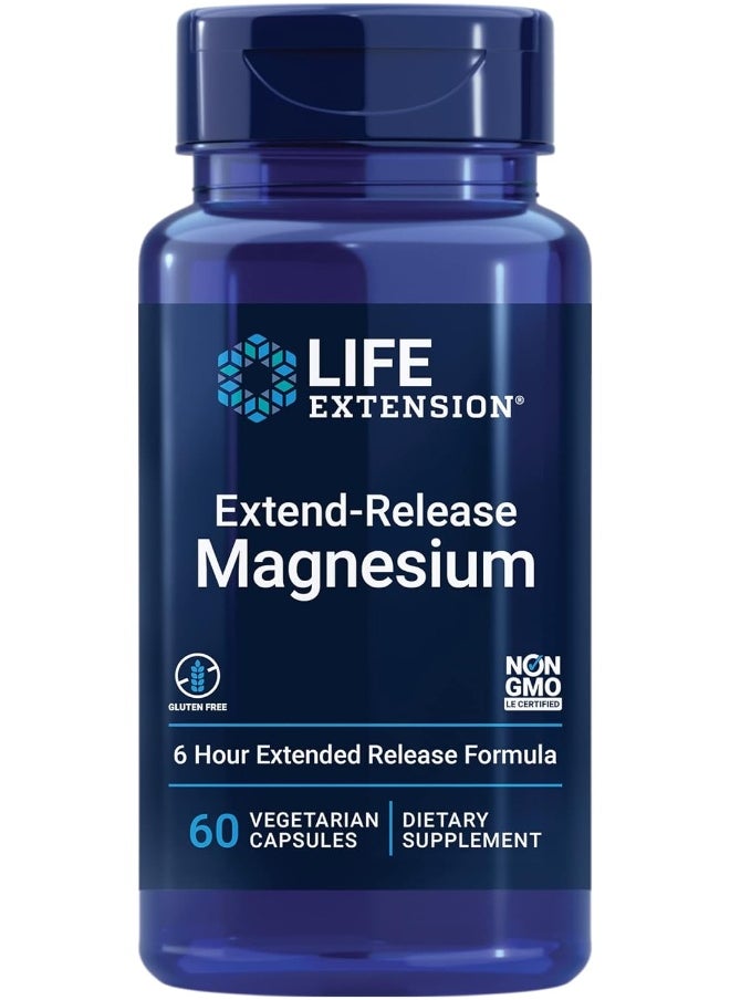 Life Extension Extend-Release Magnesium, 60 Vegetarian Capsules