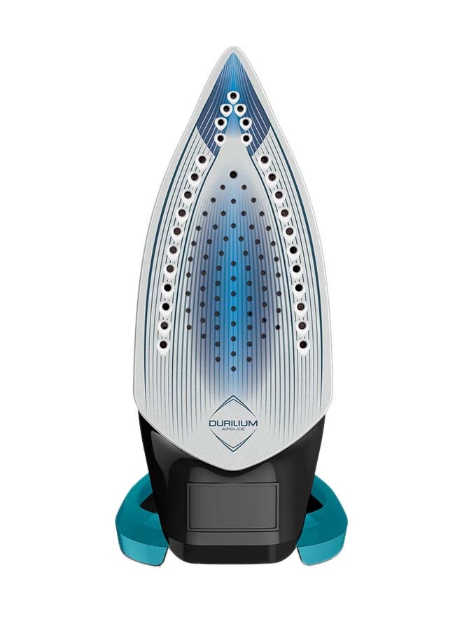 Ultragliss Anti-Calc Plus Steam Iron | Removable Calc Collector | 50 g/minute Cont | Steam Output | 270 ml 2800 W FV6832M0 Black Glama / Bleu boréal