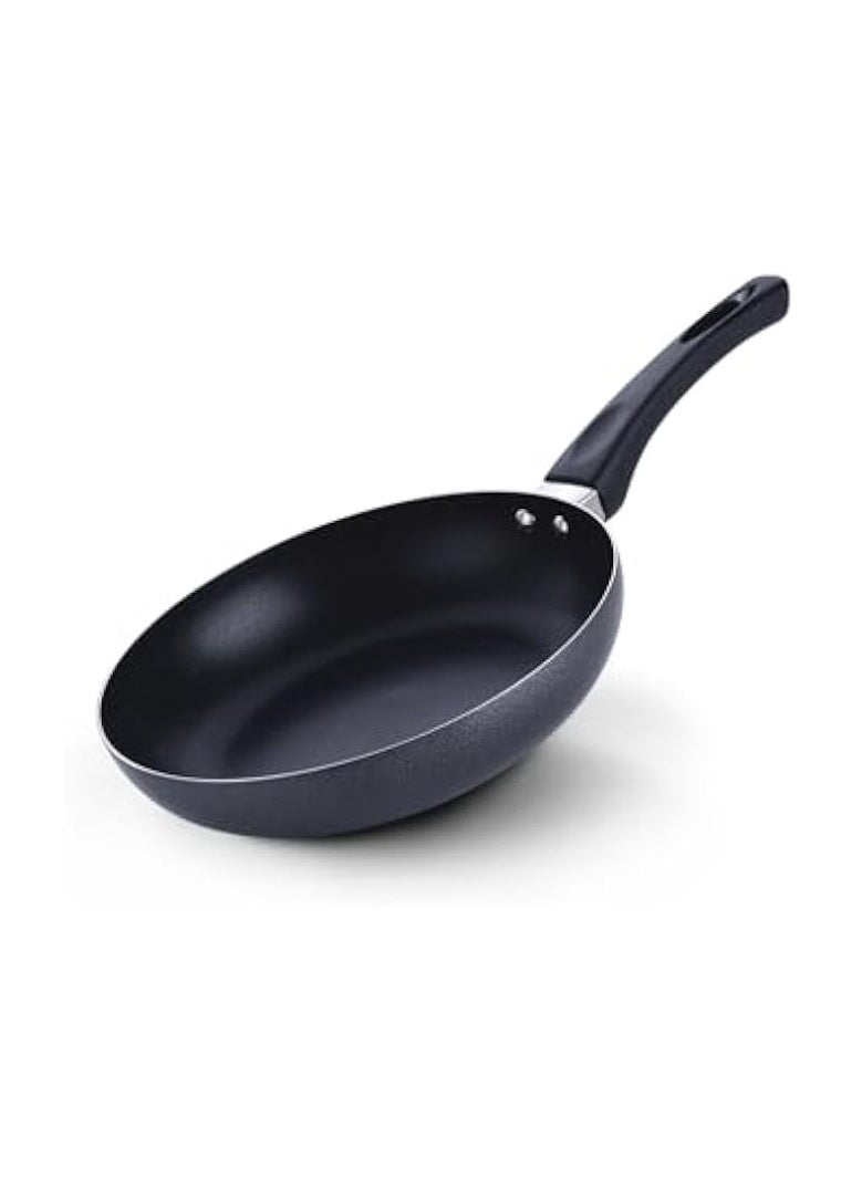 22 CM Nonstick Frypan- Strong Press Aluminum Body With Non-Stick Coating And Heat Resistant Bakelite Handle Black