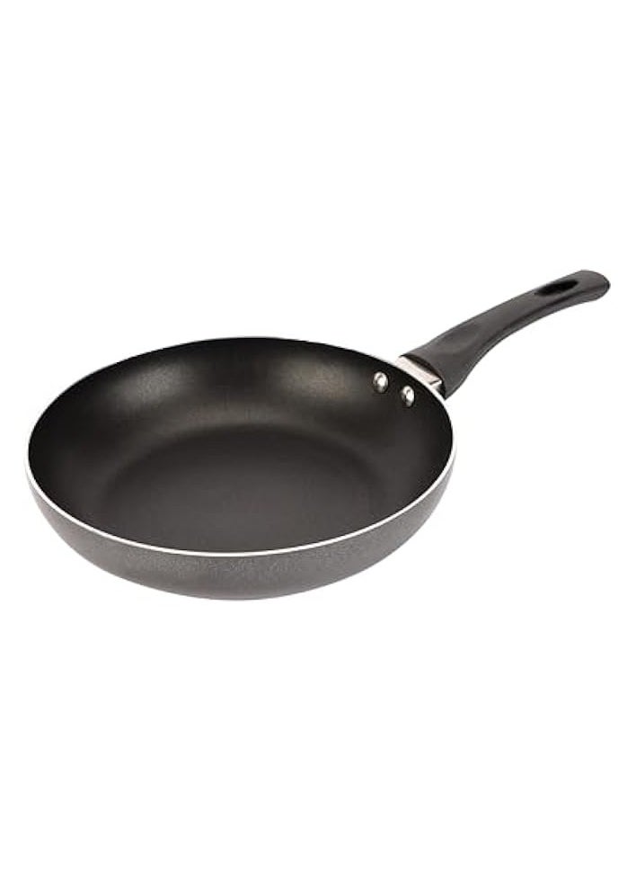 22 CM Nonstick Frypan- Strong Press Aluminum Body With Non-Stick Coating And Heat Resistant Bakelite Handle Black