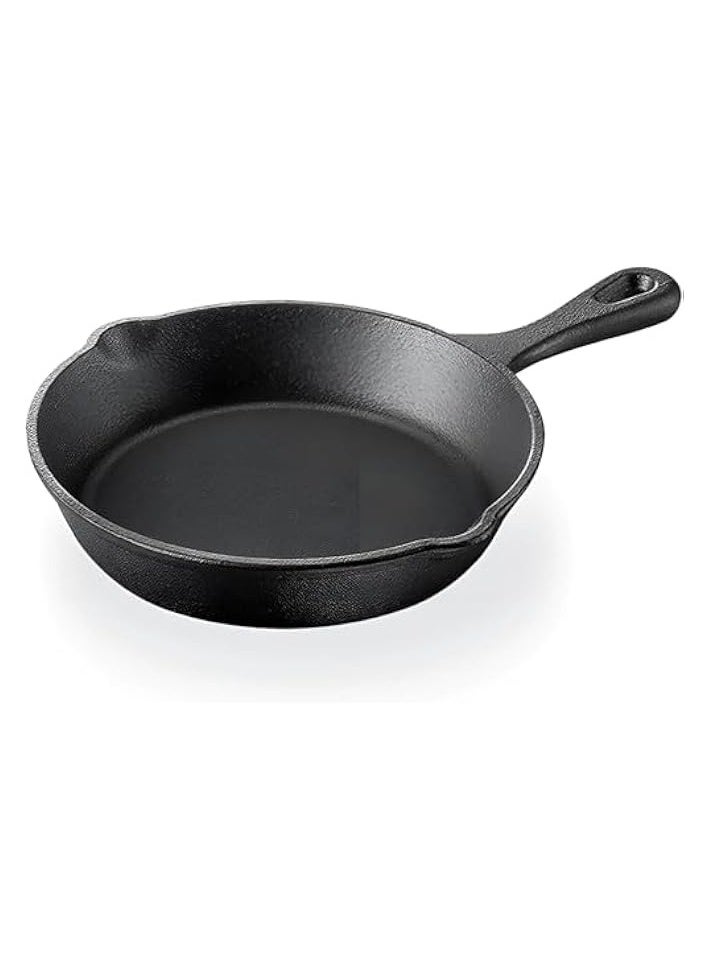 Cast Iron Skillet, Pre Seasoned Die Cast Iron Skillet, Compatible with Gas, Induction, Oven and Grill