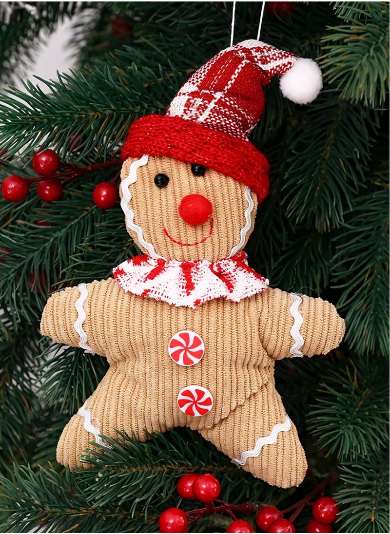 Gingerbread men Hanging Ornaments – 23x13x4cm Christmas Tree Decorations, Festive Holiday Decor for Trees, Wreaths, and Gift Accent