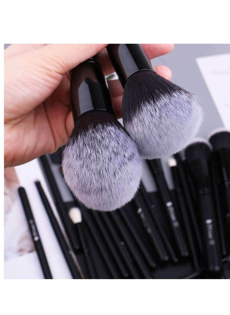 DUcare Professional Makeup Brushes Set 27Pcs Makeup Brush Set Premium Synthetic Kabuki Foundation Blending Face Powder Blush Concealers Eye Shadows Brushes