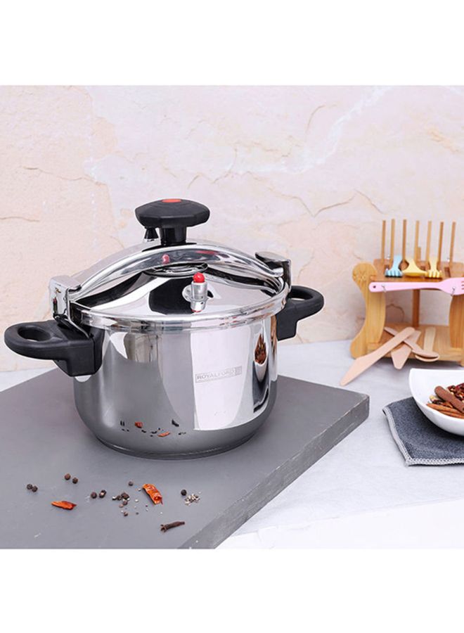 Stainless Steel Pressure Cooker Silver 9Liters