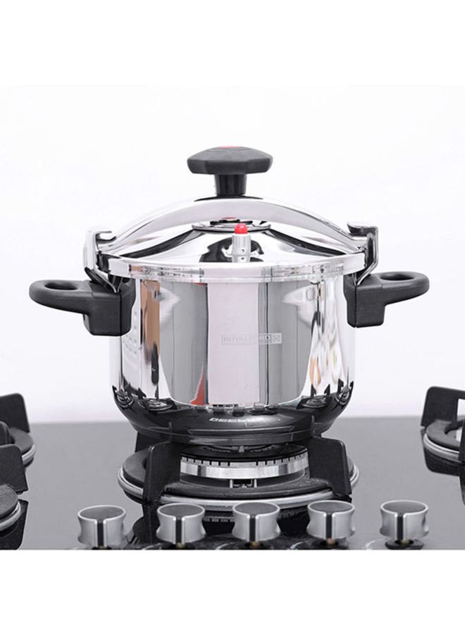 Stainless Steel Pressure Cooker Silver 9Liters