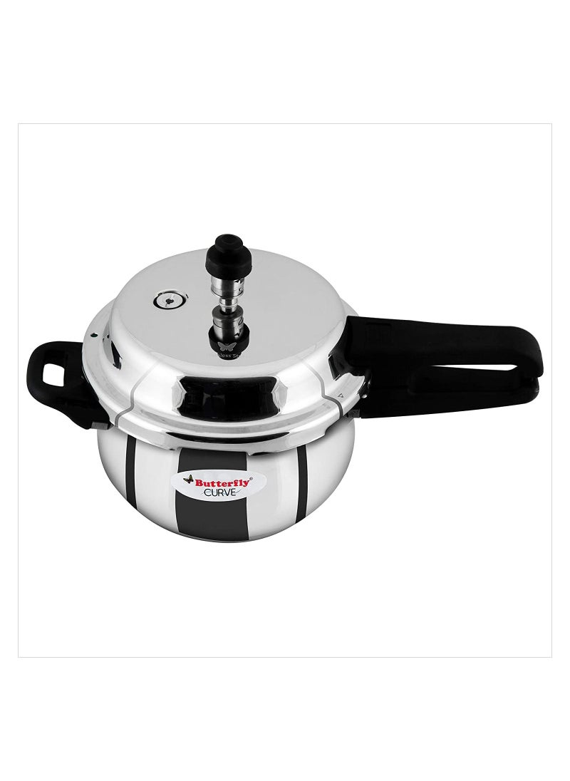 Butterfly Stainless Steel 3-Liter Curve Pressure Cooker