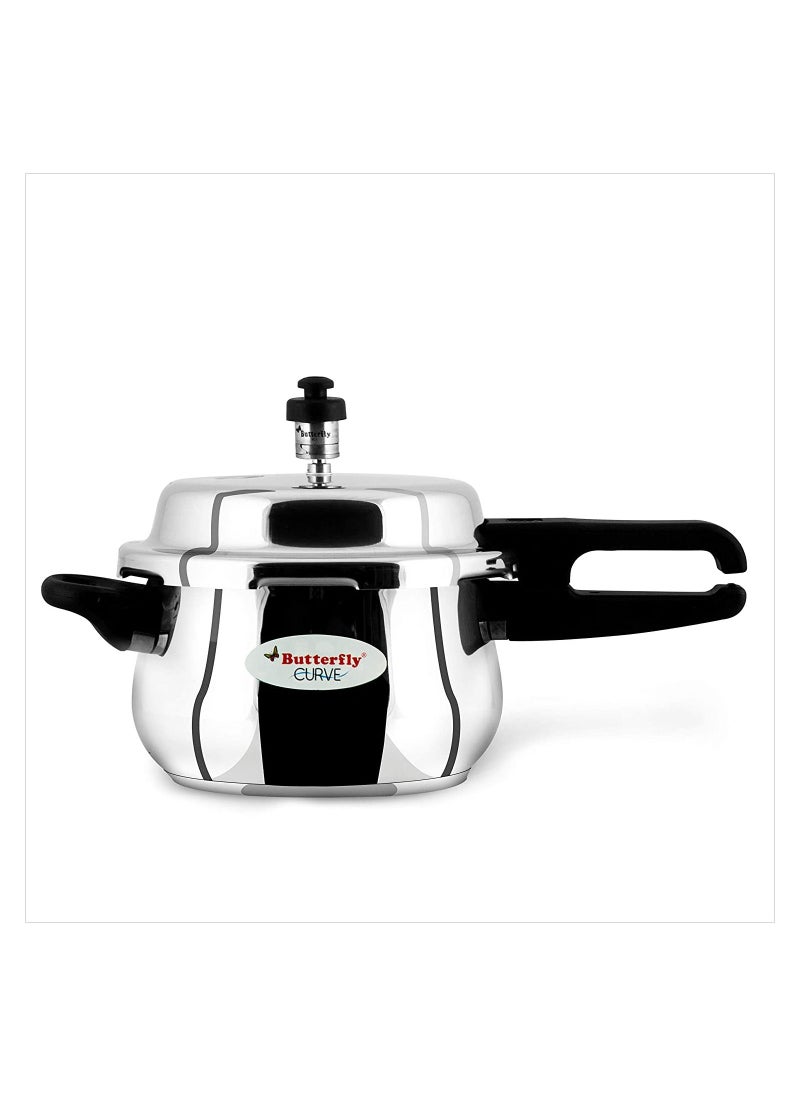 Butterfly Stainless Steel 3-Liter Curve Pressure Cooker