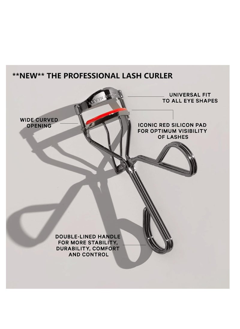 Kevyn Aucoin Eyelash Curler, NEW PRO UPDATE – The Professional Lash Curler: Heavy duty. All eye types. Lasting curl effect. Stainless steel + replacement lash pad. Enhances eye mascara cosmetic makeup