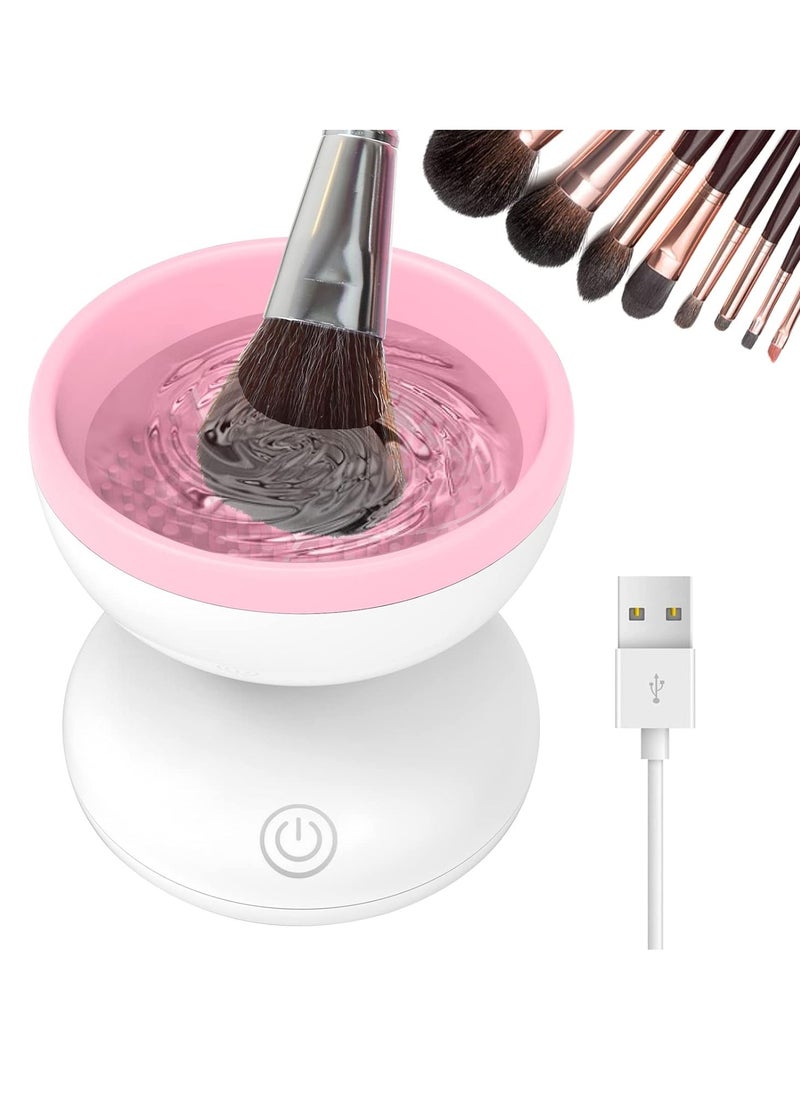 Electric Makeup Brush Cleaner, Luxiv Wash Makeup Brush Cleaner Machine Fit for All Size Brushes Automatic Spinner Machine, Painting Brush Cleaner