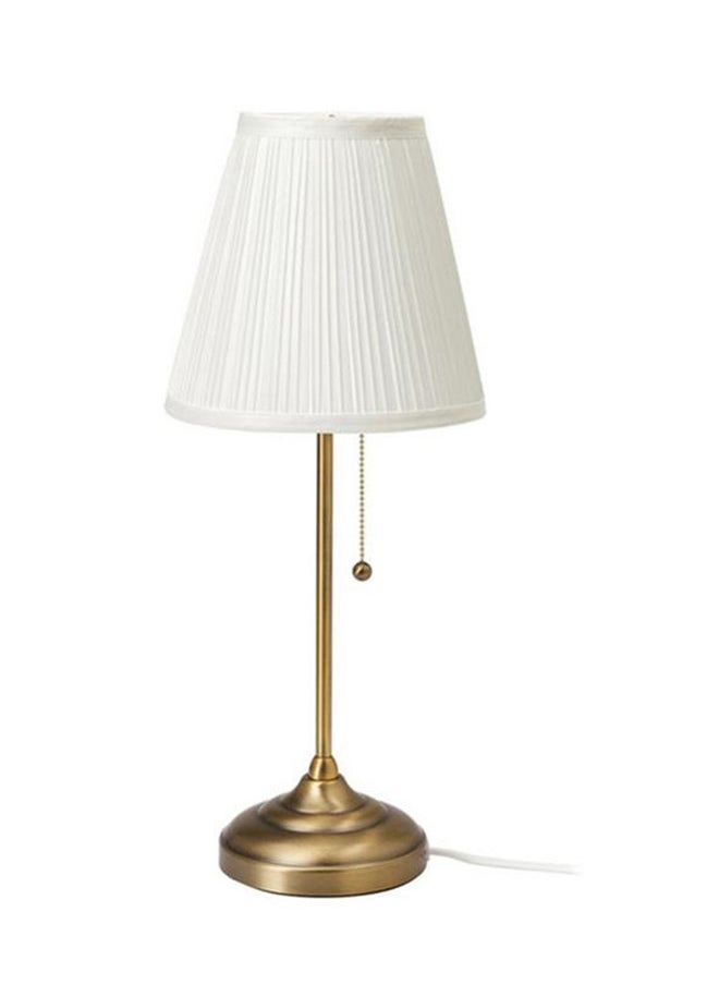 Arstid Table Lamp Brass 22 x 54 x15 cm warm lightning White/Gold