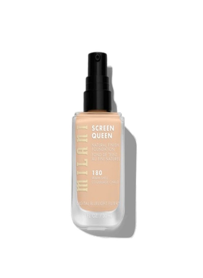 Milani Screen Queen Foundation - 180 Warm Shell  30ml