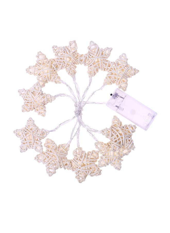 10 LED Star Shape Fairy String Light Yellow