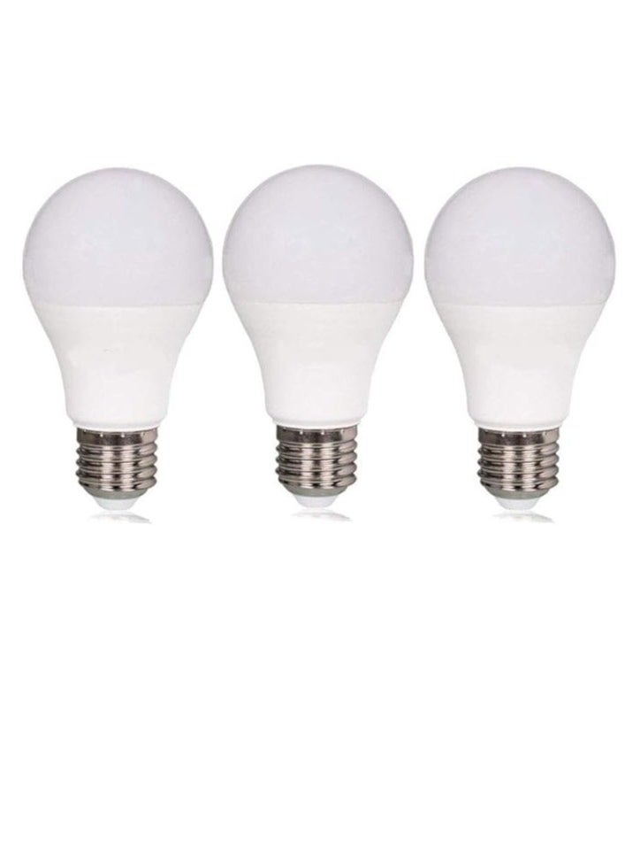 Dusk to Dawn Sensor LED Light Bulbs 7W 630 Lumen Daylight White 6000K, 60W Equivalent, Automatic On/Off,Suitable Used in Hallway, Yard, Porch, Patio, Garage Lighting,ES E27 Base 240V, 3-Pack