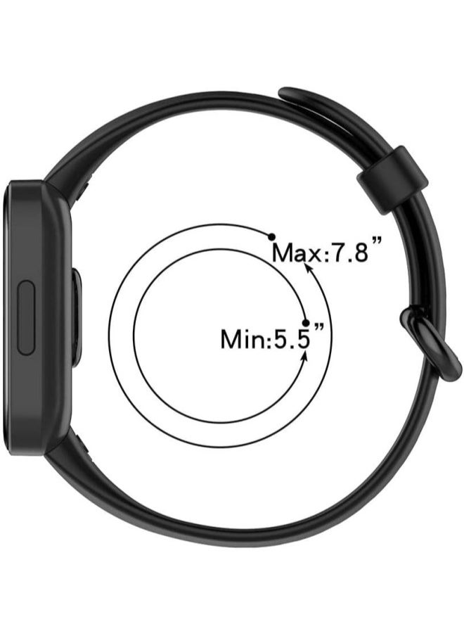 Smart Watch Band, Silicone Replacement Wristband Compatible for Xiaomi Mi Watch2 Lite, Compatible for Redmi Watch 2