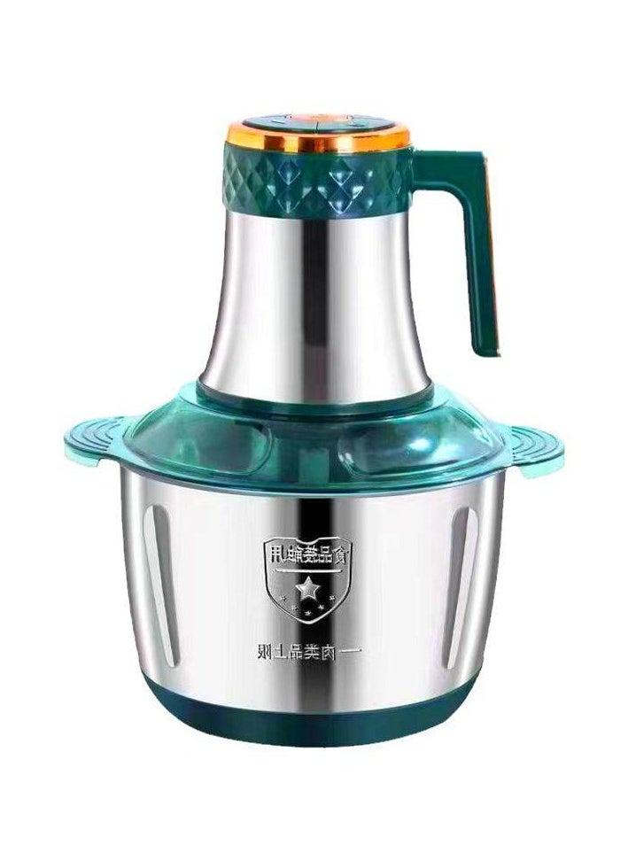 Electric Vegetable Chopper - Stainless Steel Electric Food Chopper Food Processor Machine for Meat, Vegetables, Fruits And Nuts | 5 Speed Ajustable Multifunctional Meat Grinder