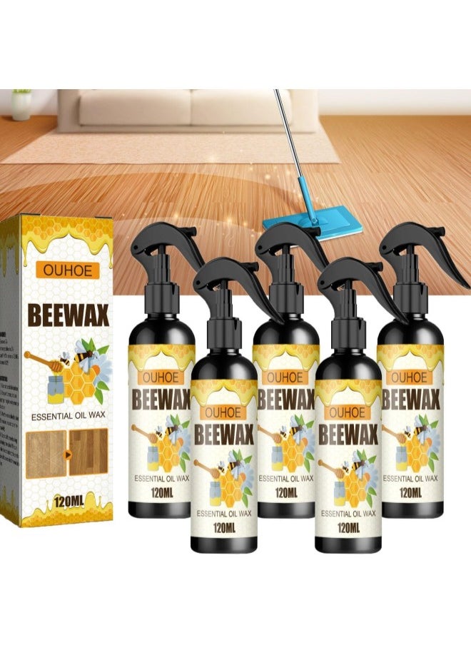 Natural Beeswax Spray, Beeswax Spray,Beeswax Spray Furniture Polish (5PCS)