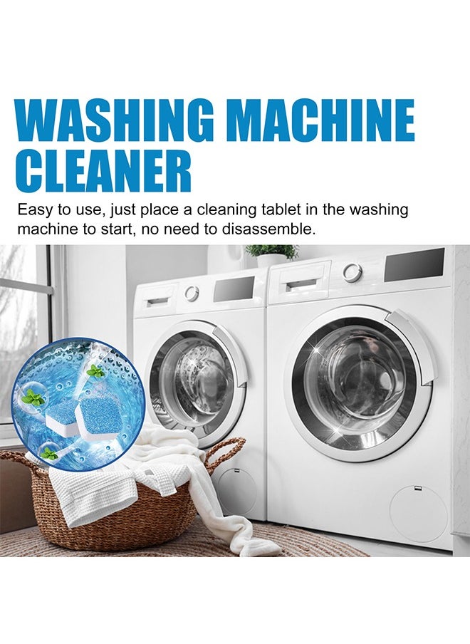 Washing Machine Cleaner， Effervescent Tablets, Washing Machine Cleaner Descaling Agent, Deep Cleaning Tablets, Suitable for Washing Machine Cleaning，Sterilization，Dirt removal 12PCS