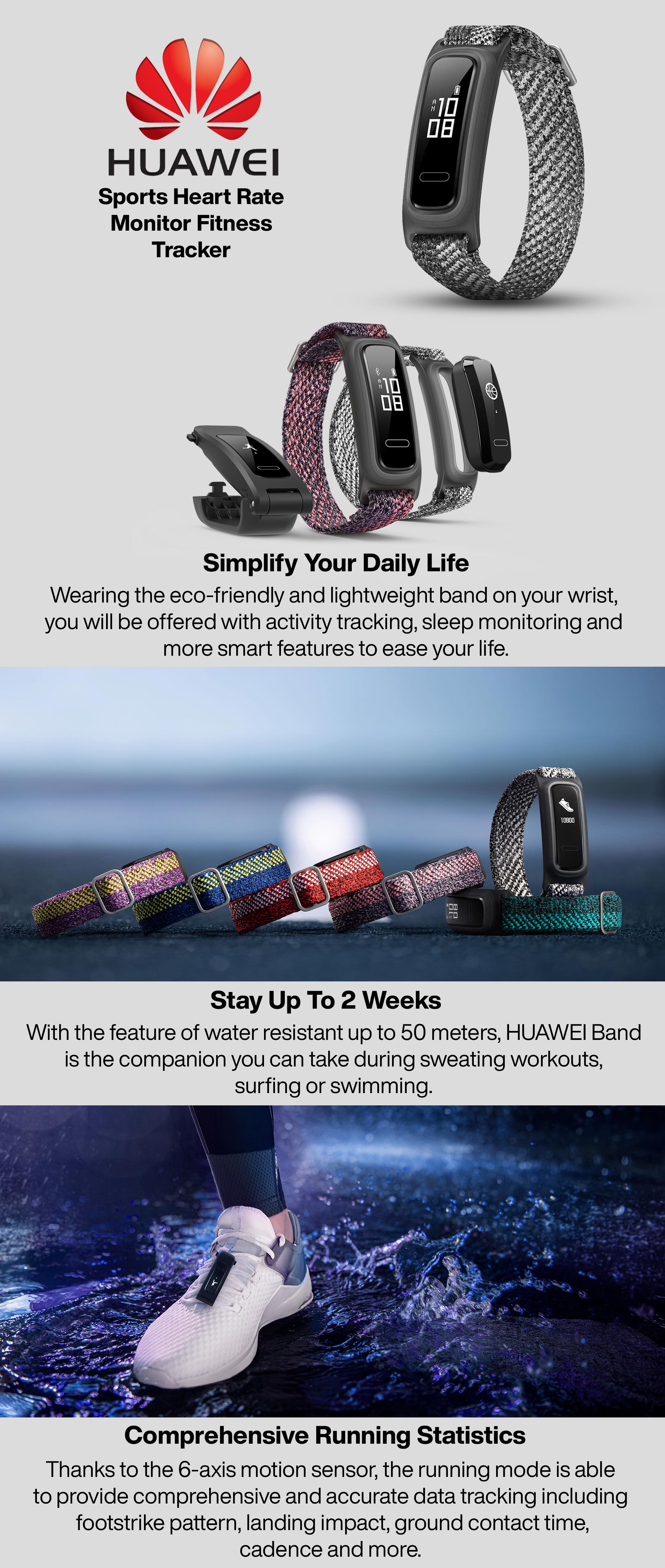 Sports Heart Rate Monitor Fitness Tracker Grey