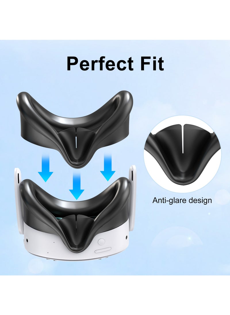 Meta Quest 3S All-in-One 7 Pieces Protective Kit - Ultimate VR Protection，Including Protective Cover, Face Mask, Handle Cover, Lens Cover, Joystick Cap, Disposable Face Mask, Cleaning Cloth.