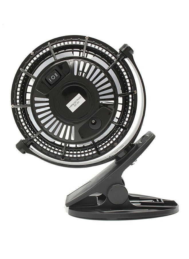 Mini USB Clip-On Desk Fan FS015 Black