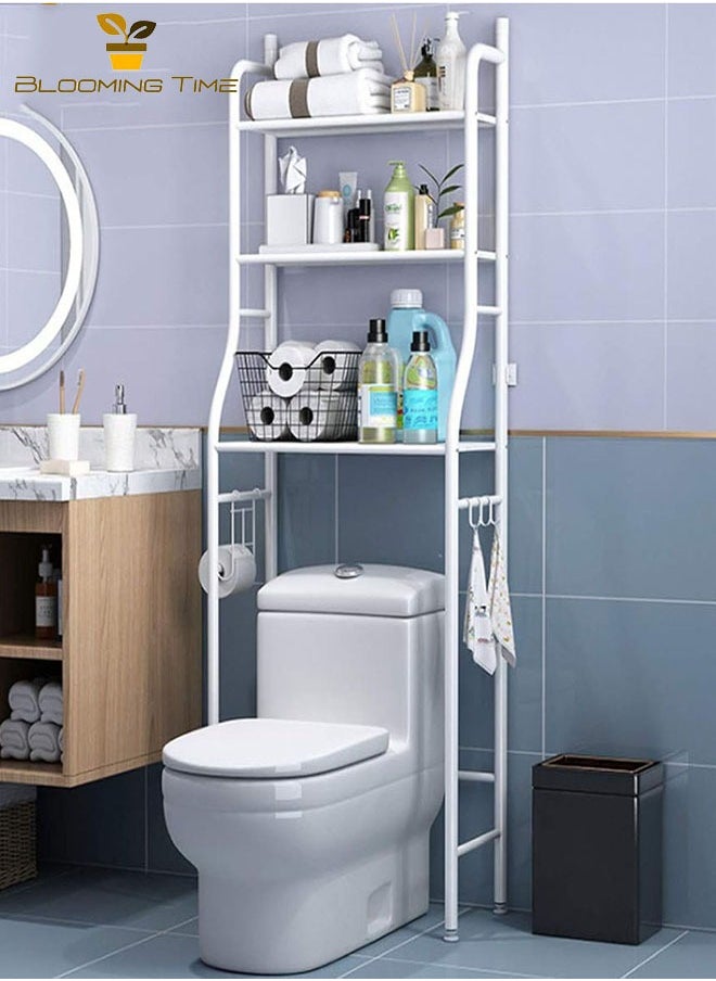 Bathroom floor-standing vertical toilet rack without punching combination