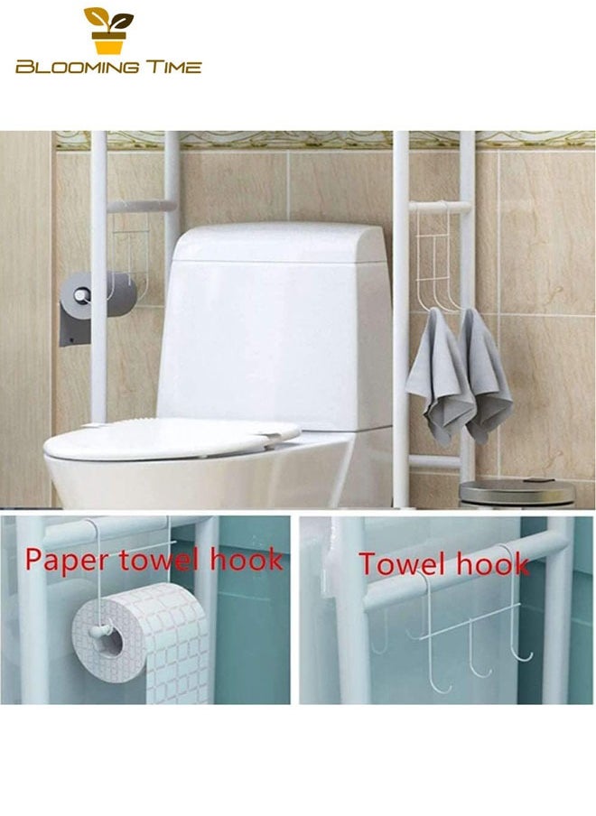 Bathroom floor-standing vertical toilet rack without punching combination