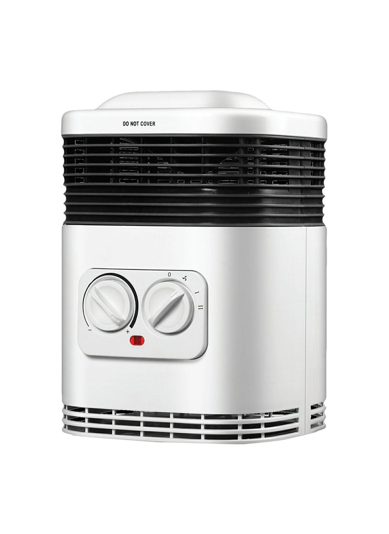 Room Heater with 360° Air Flow, Tip-Over & Overheat Protection, 2 Heat Settings Warm & Hot with Fan, Built-in Safety Features, Cool Touch Housing, Adjustable Fan Speed Control, Floor Standing Ceramic Heater