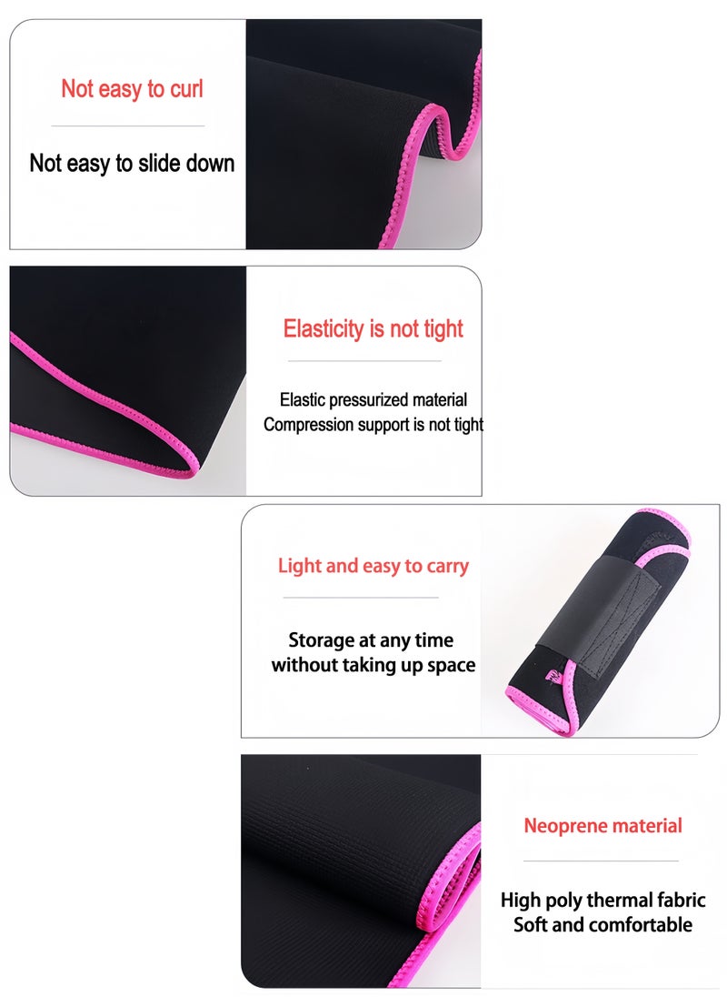 Gym sports shaping waist back support belt suitable for cross training, squats, lunges, weightlifting, basketball, running, cycling, etc. (pink)