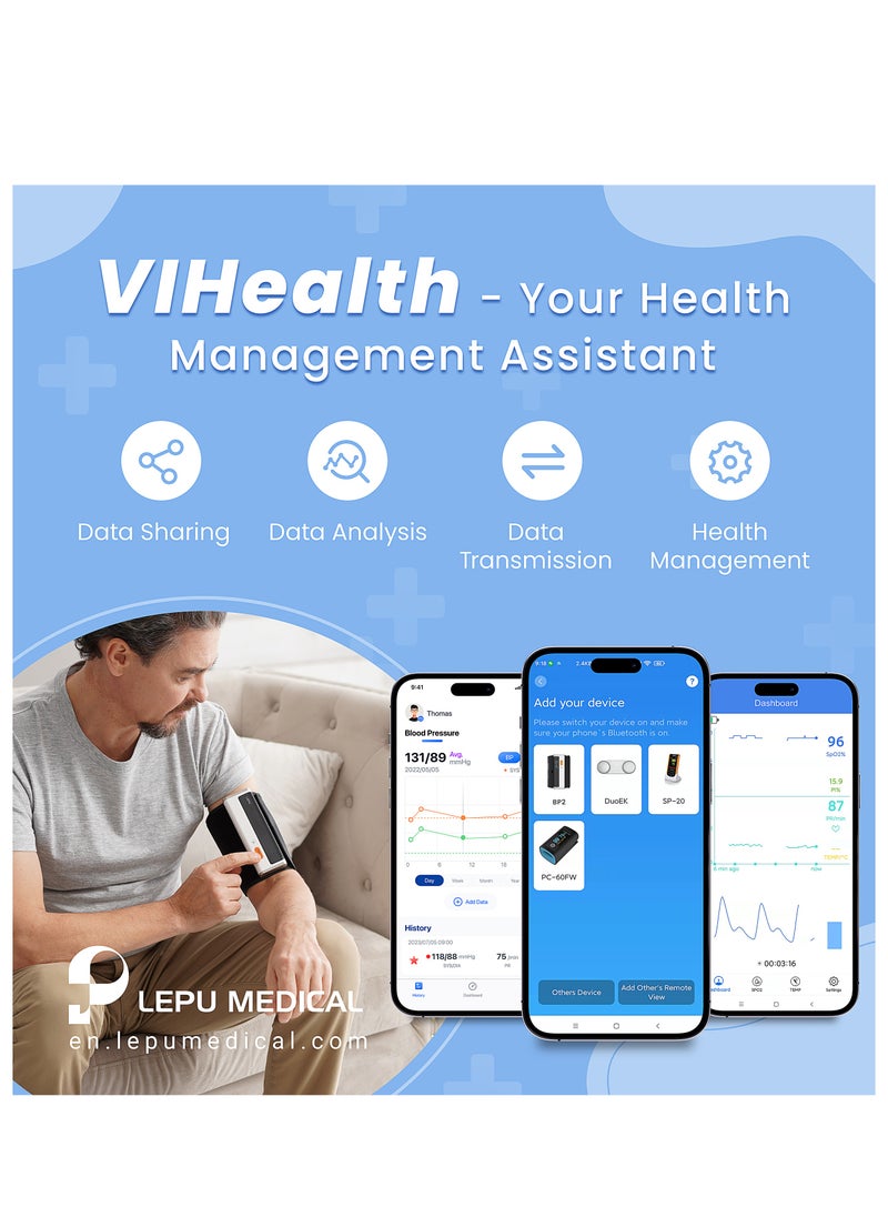 Blood pressure monitor with ECG & Bluetooth function