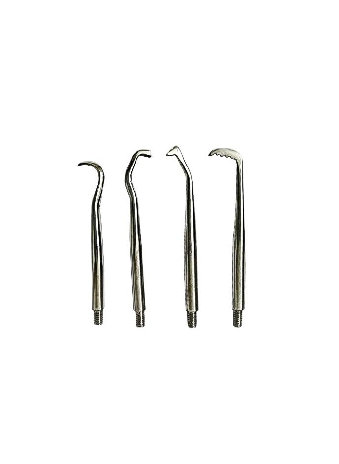 Stainless Steel Dental Manual Crown Remover Set of 4 Tip Spring Type