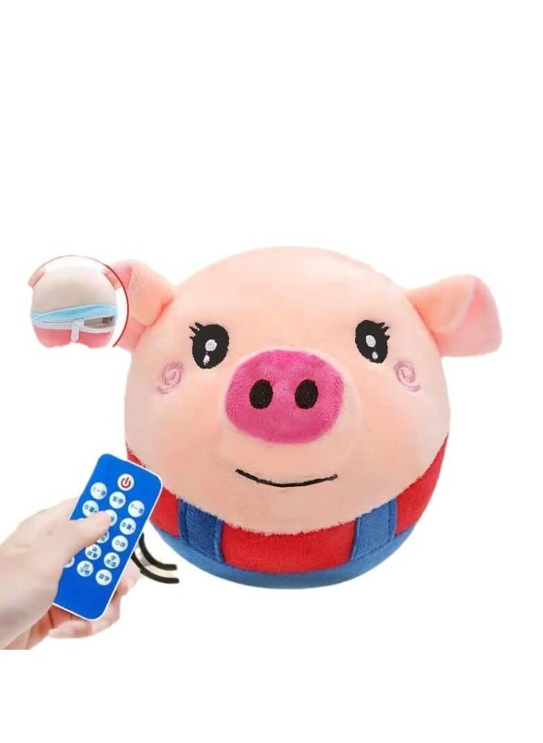 Early Learning Toy - Singing Cartoon Pig for Infants and Toddlers - Bouncing Pig Children's Interactive Toy