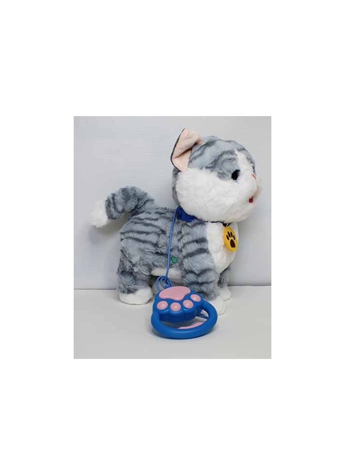 Talking Musical Walking Cat - Interactive Toy for Kids, Motion-Sensing Cat Doll, Talking Plush Toy, Fun Gift for Children, Singing & Walking Cat Toy