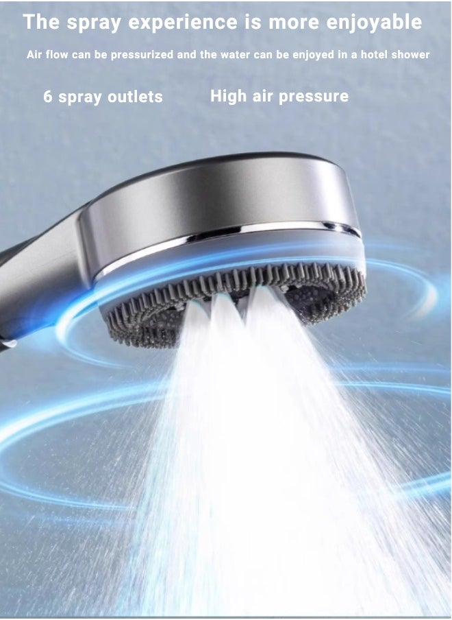 Shower Head with Handheld, Shower Heads High Pressure, Filtered Shower Head with Hose, Bracket, and with 3 Cotton Filters