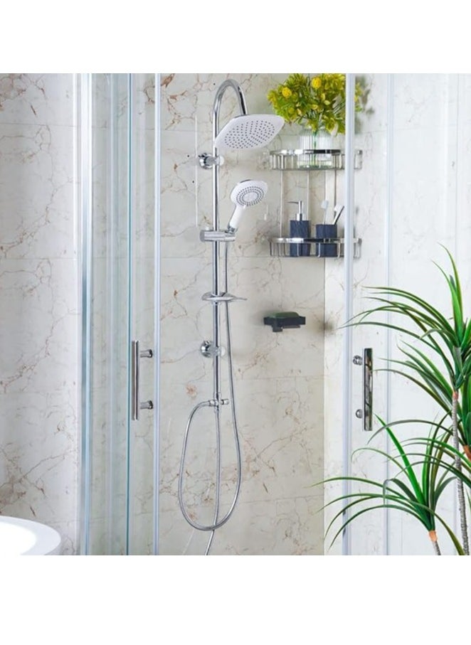 Anneta Shower Column, Silver - 110 mm
