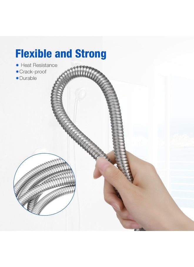 Extra Large Shower Hose, 5 Meters Shattaf Pipe For Toilet Handshower, Stainless Steel Flexible Explosion-Proof Encryption Hose