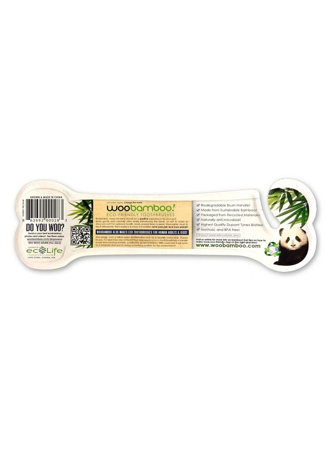 ! Eco-Friendly Small Breed Dog And Cat Bamboo Toothbrush (Pack Of 2)