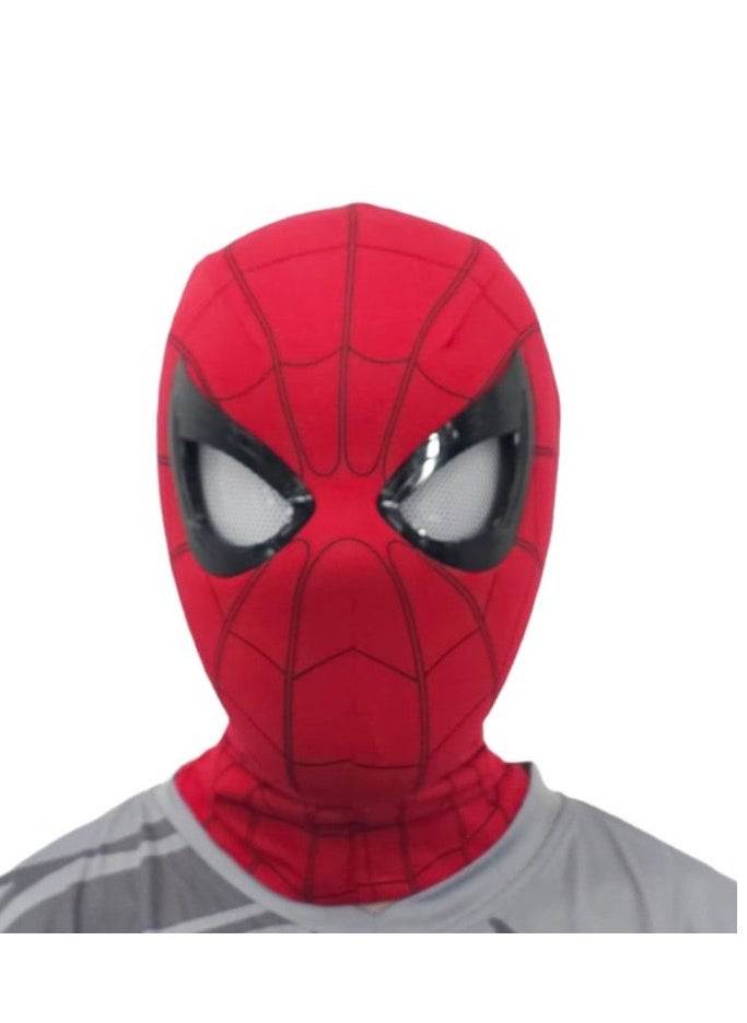 Spider Superhero Mask with Movable Eyes - Fully Automatic Remote-Controlled Blinking & Luminous Cosplay Mask for Teens and Adults - Adjustable Full Face Helmet with USB Charging