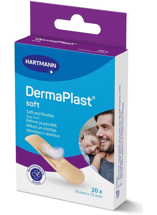 Dermaplast Soft Plasters 19X72Mm 20'S