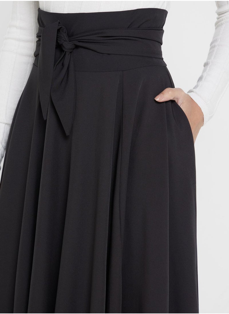 High Waist A Line Skirt