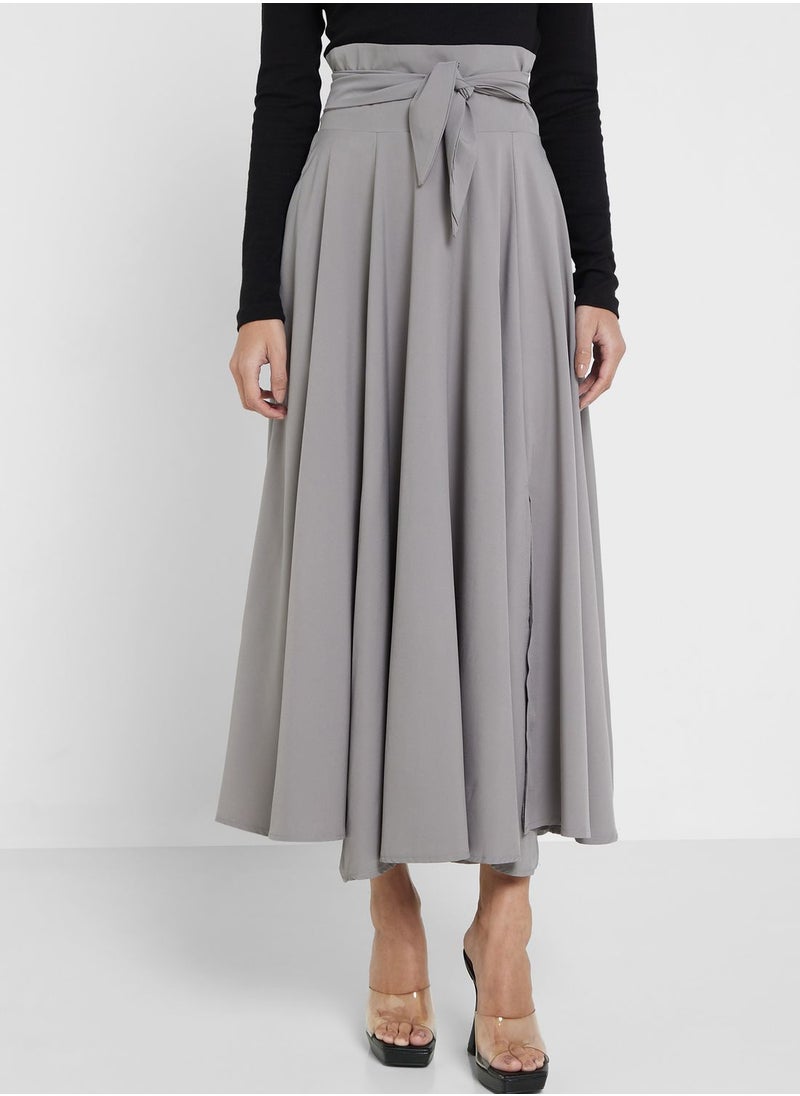 High Waist A Line Skirt