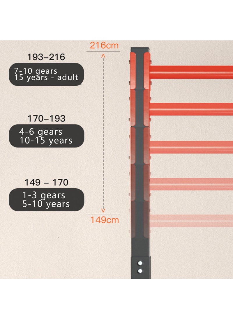 strength training pull-up bars adjustable 149cm-216cm