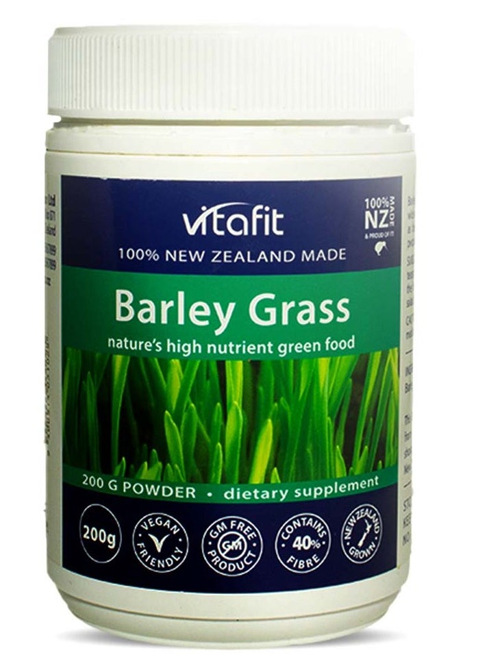 Barley Grass Juice Powder - Organic Grown - New Zealand Made 200g