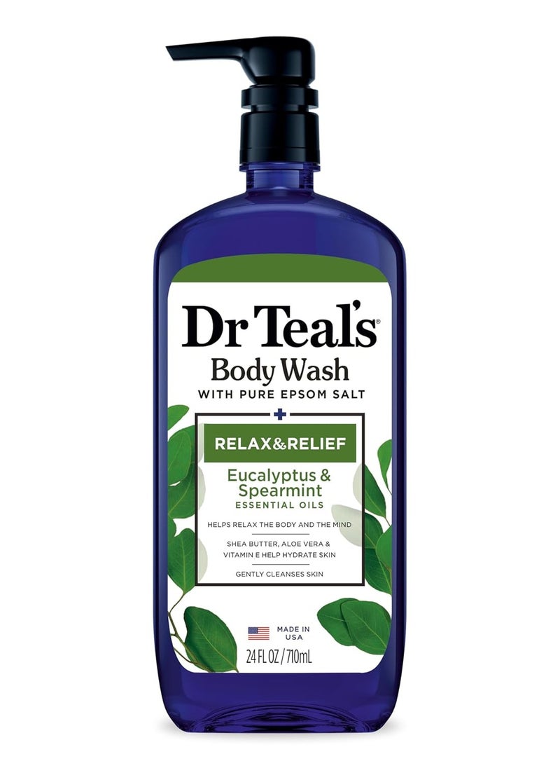 Teal's Ultra Moisturizing Body Wash Relax and Relief with Eucalyptus Spearmint 24 Fluid Ounce